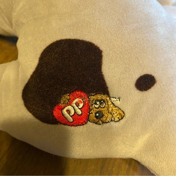 Tonka Vintage 1985 Pound Puppies Gray Brown Spots Large 18” - Picture 4 of 11